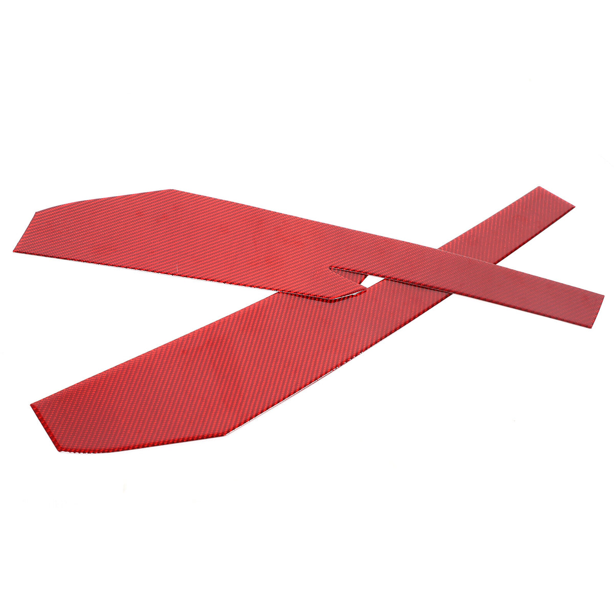 Red Carbon Fiber Car Exterior Front Lip Cover Trim Sticker For Corvette C8 20-25 18