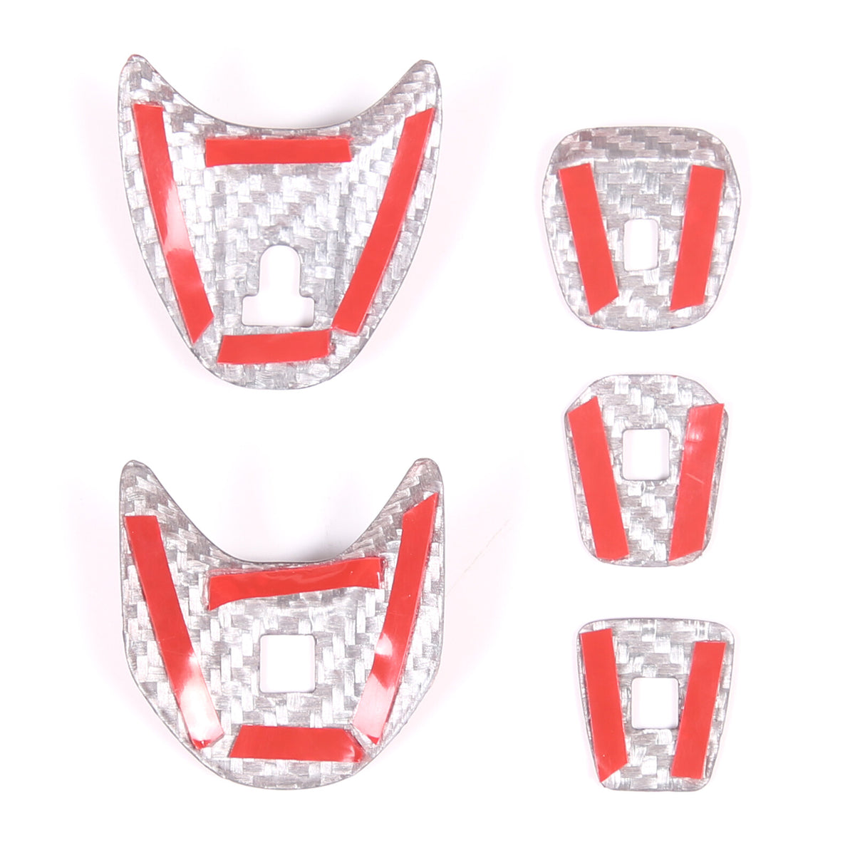 Red Real Carbon Fiber Full Interior Set Decor Trim Kit for Corvette C8 20-25 - Styles 36-40 58