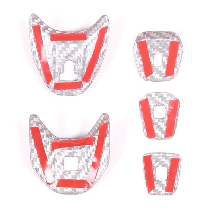 Red Real Carbon Fiber Full Interior Set Decor Trim Kit for Corvette C8 20-25 - Styles 36-40 58