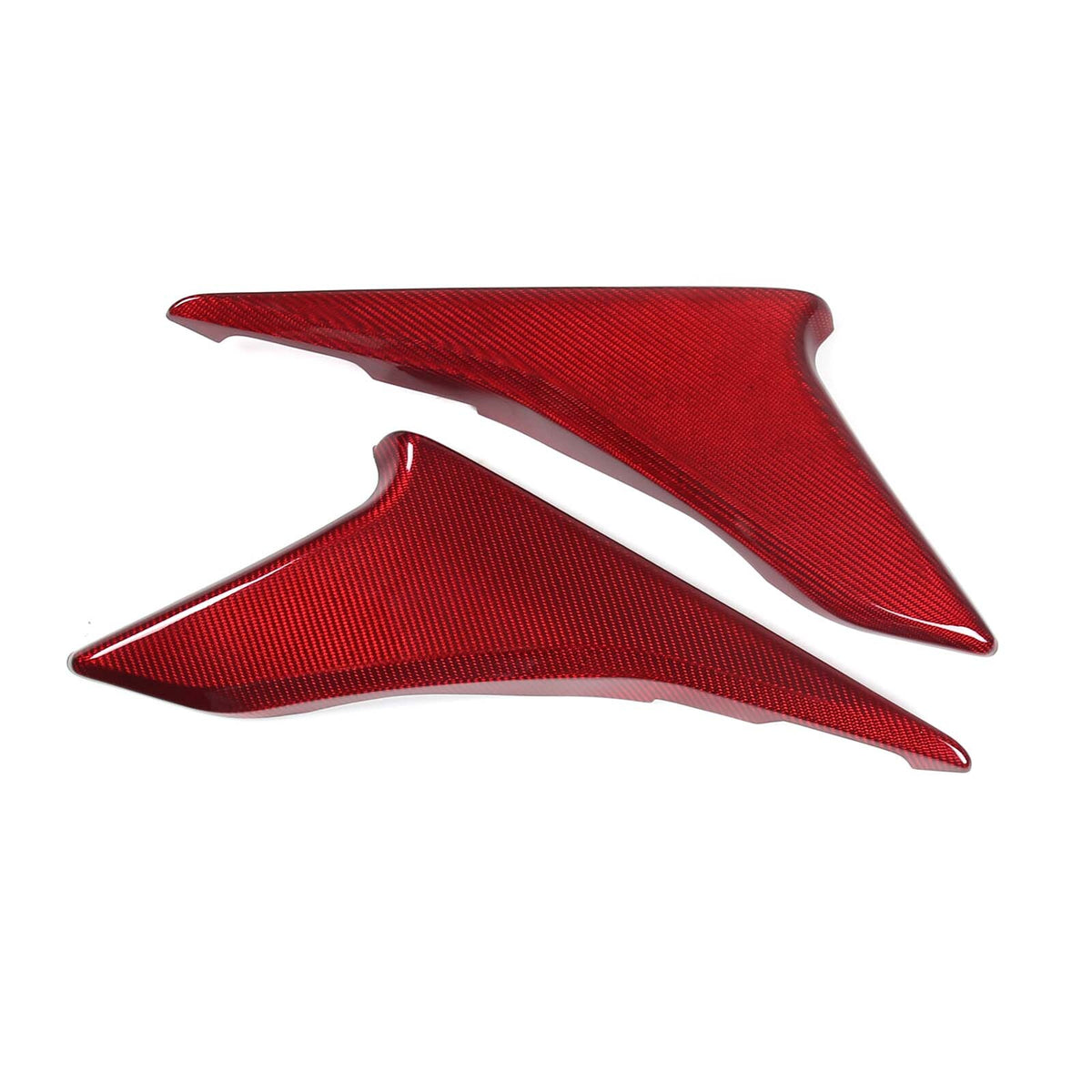 Red Real Carbon Fiber Door Panel Trim for Corvette C8 Z07 Z06 Z51 E-Ray HTC 20+ 12