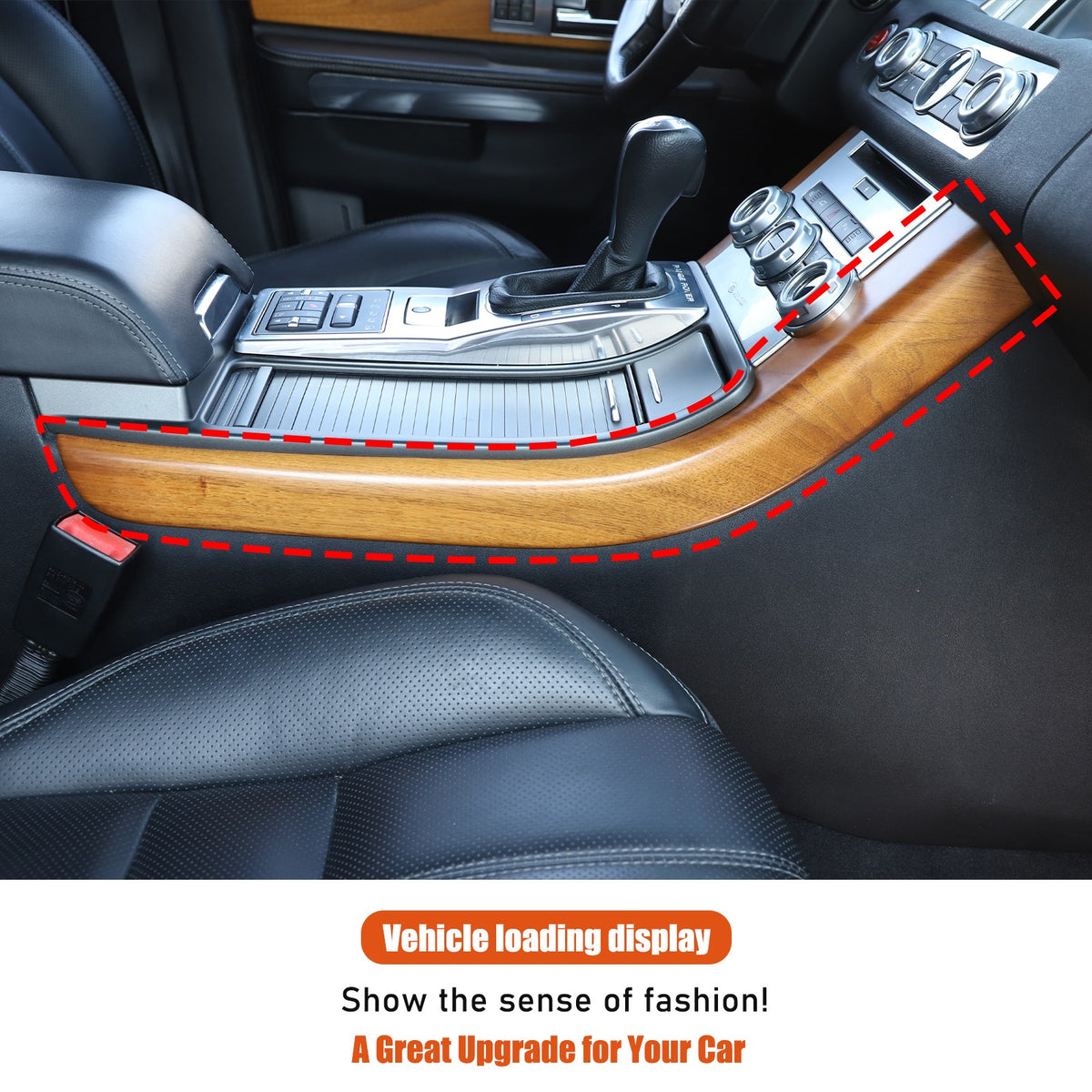 Piano Black Center Console Side Trim For LR Range Rover Sport L320 2010-2013 US 3