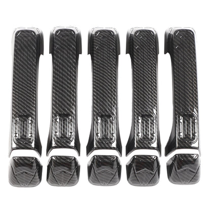 ABS Carbon Fiber Door Handle + Tailgate Cover Trim Bezel For Hummer H3 2005-2009 17