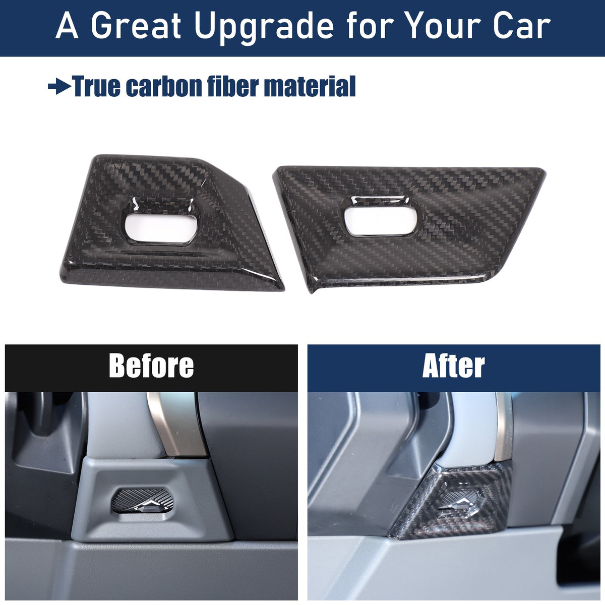 Real Carbon Fiber Dash Side Air Vent Trim Cover For BMW X3 G45 2025+ 5