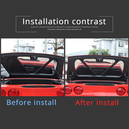 Silver Stainless steel Tail cover inner patch Trim For Corvette C6 2005-2013 8