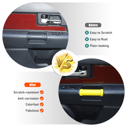 Yellow Interior Door Panel Handle Cover Trim For Toyota FJ Cruiser 2007-2021 US 17