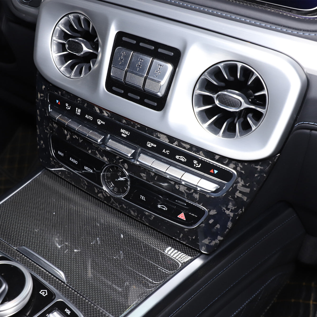 Forged Carbon Center Console Volume Mode Trim For Benz G Class W463 G500/63 19+ 10