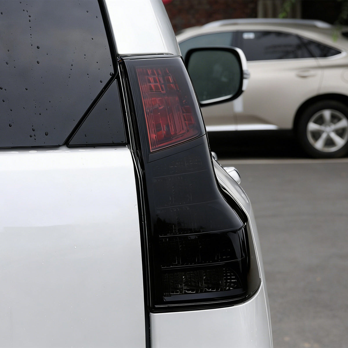 Smoked Black Rear Tail Light Guard Decor Cover Trim Bezel For Lexus GX460 10-23 11