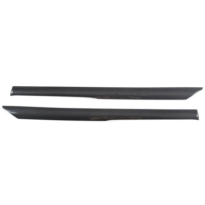 Real Carbon Fiber Window Windshield Triangle A-Pillar Trim Kit For Corvette C6 24