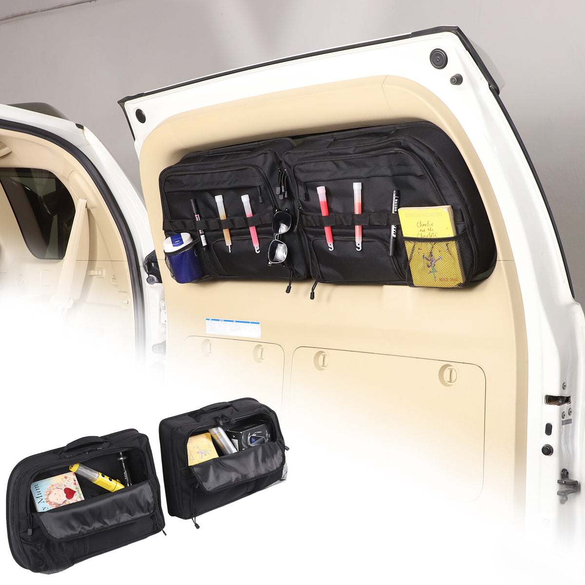 Tailgate Rear Door Trunk Storage Bag Organizer For Toyota Land Cruiser Prado 10+ 1