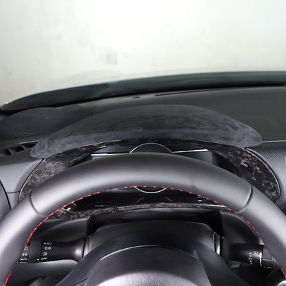 Forged Carbon Car Dashboard Box Cover Bezel Trim For Toyota 86 Subaru BRZ 22-23 11