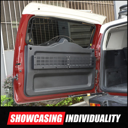 Aluminum Tailgate Hanging Bag Rack Molle Panel For Toyota FJ Cruiser 2007-2021 11