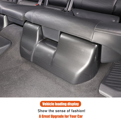 ABS Carbon Rear Seat Anti-kick Panel Trim For Toyota Land Cruiser LC250 24+ 20