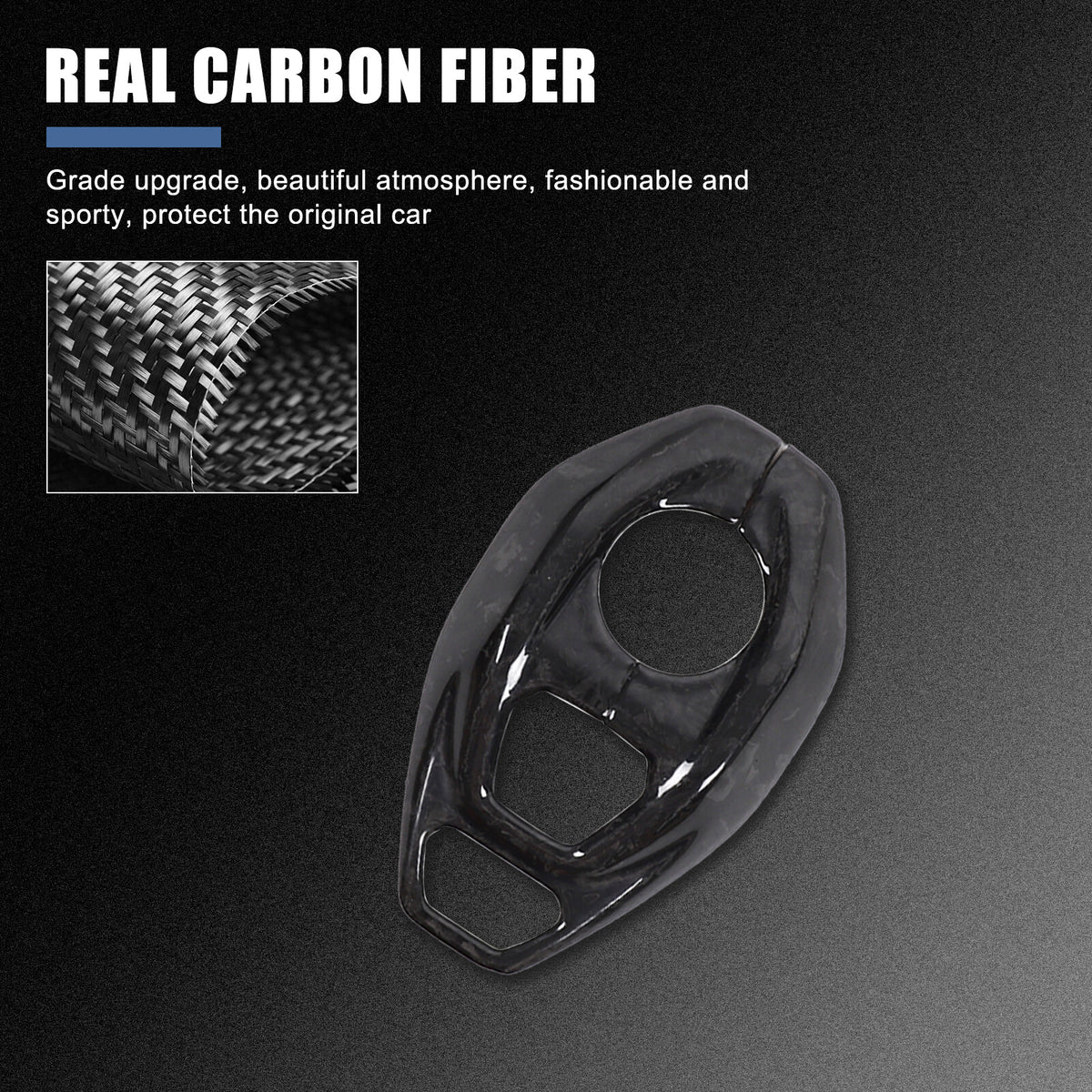 Forged Carbon Fiber Console Gear Base Cover Trim For Lotus Emira V6 I4 2023-2025 4