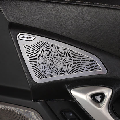 Stainless Stee Door Horn Net Speaker Net Patch For Corvette C7 2014-19 US 11