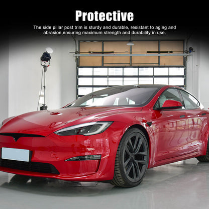 Real Carbon Fiber Console Wireless Charge Panel Frame Trim For Tesla Model S 23+ 8