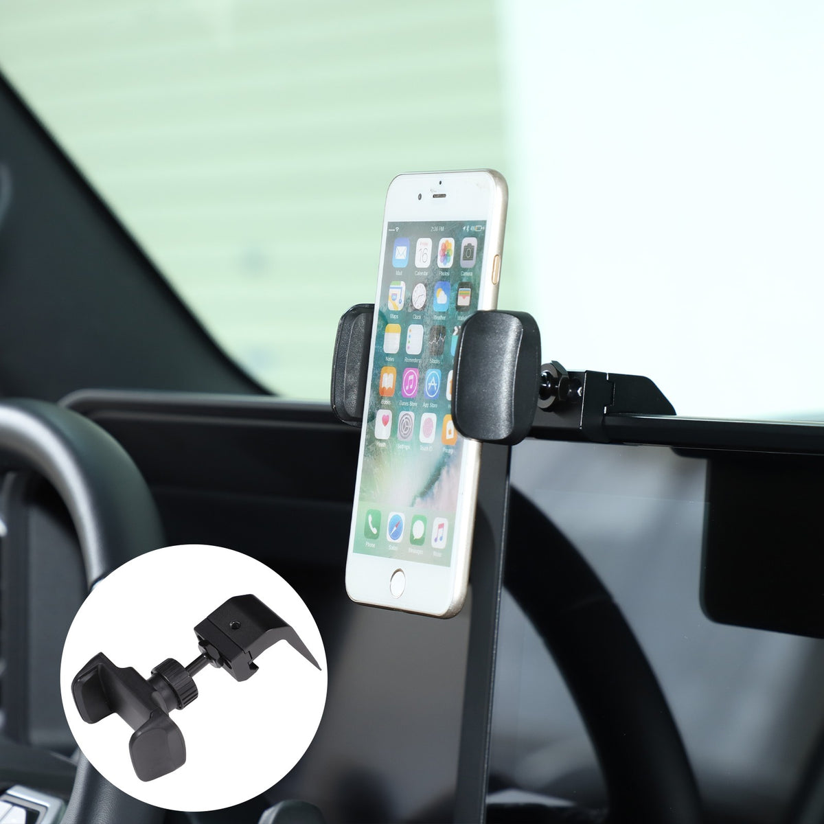 Navigation Screen Phone Mount Bracket For Toyota Land Cruiser LC250 Prado 2024+ 13