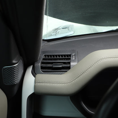 Matte Carbon Fiber Side Air Vent Outlet Panel Cover For LR Defender 2020-2024 4