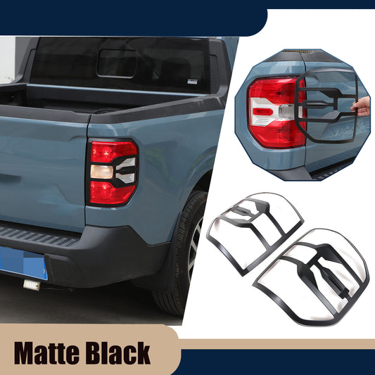 Matte Black Rear Taillight Trim Cover Bezel For Ford Maverick 2022-2024 US 2