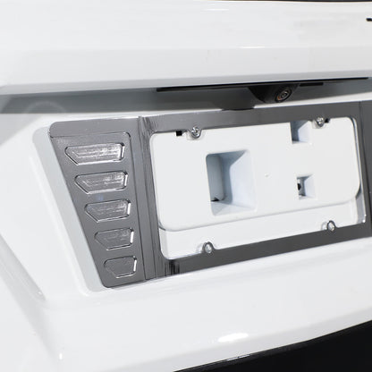 Aluminum Alloy Exterior Hood Engine License Plate Trim For Corvette C8 2020+ US - Variants 11-15 105