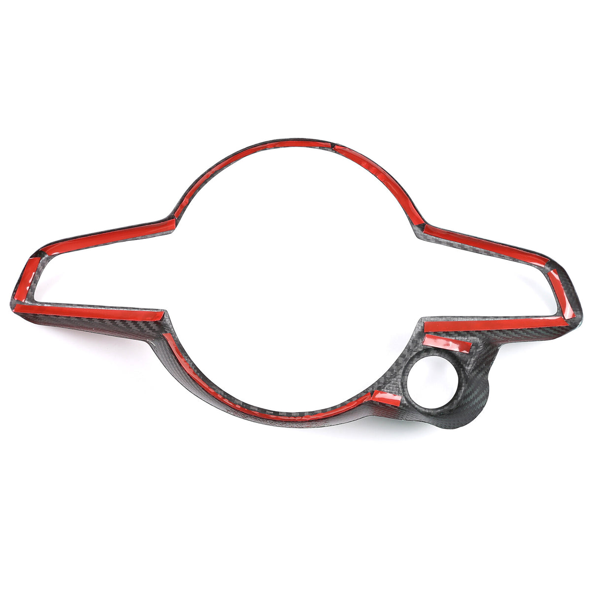 Tri-Color Carbon Fiber Steering Wheel Cover Trim Set for Alfa Romeo Tonale 23-24 7