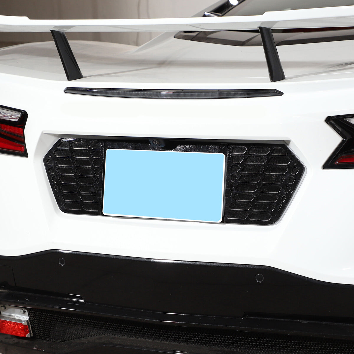 Aluminum Alloy Exterior Hood Engine License Plate Trim For Corvette C8 2020+ US - Variants 16-20 50