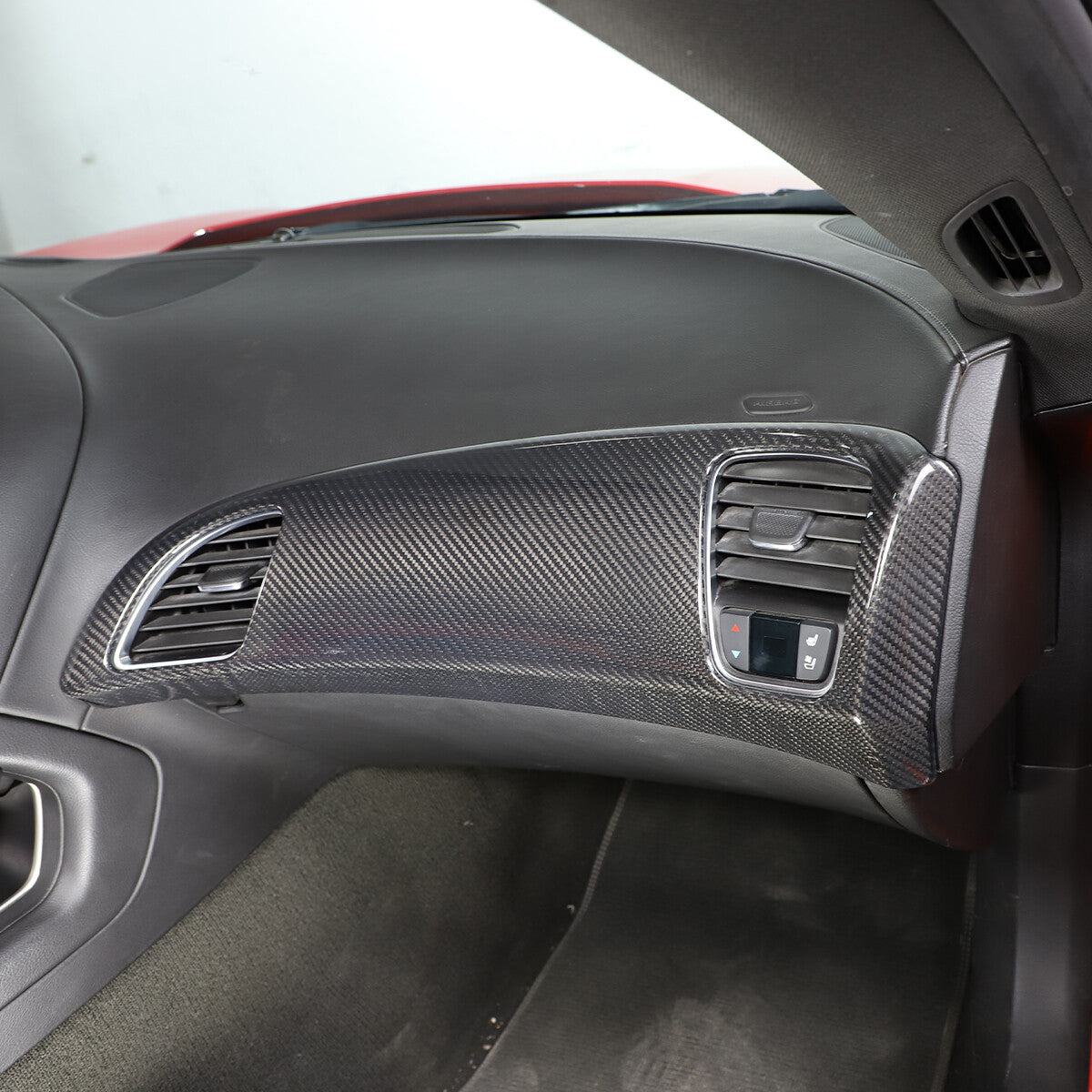 Real Carbon Fiber Interior Dashboard Trim Cover Decor Kit For Corvette C7 14-19 35