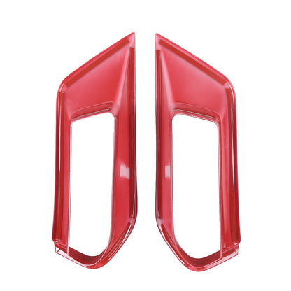 Red Front Lower Grille Air Inlet Intake Radiator Vent Trim For Corvette C7 US 12