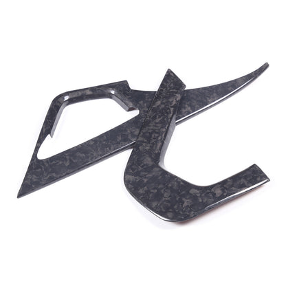 Forged Carbon Fiber Co-pilot center Grab Handle Cover Trim For Corvette C7 14-19 12