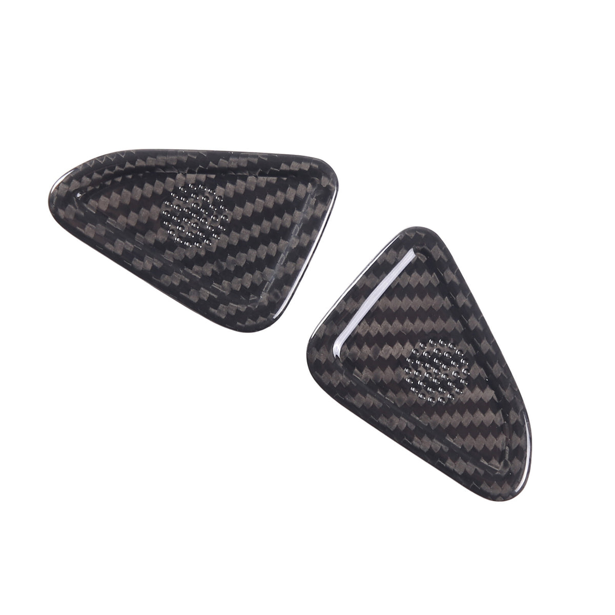 Real Carbon Car Door Panel Tweeter Trim Mesh Cover For Corvette C8 Z06 20-26 US 8