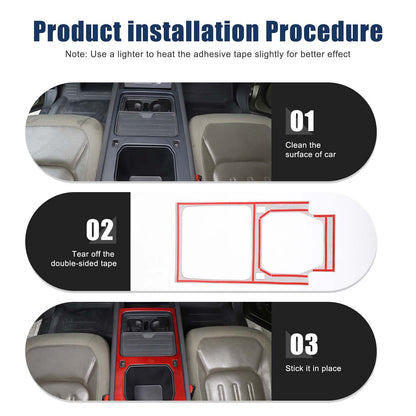 Real Carbon Fiber Console Water Cup Panel Trim For LR Defender L663 110 2020-23 18