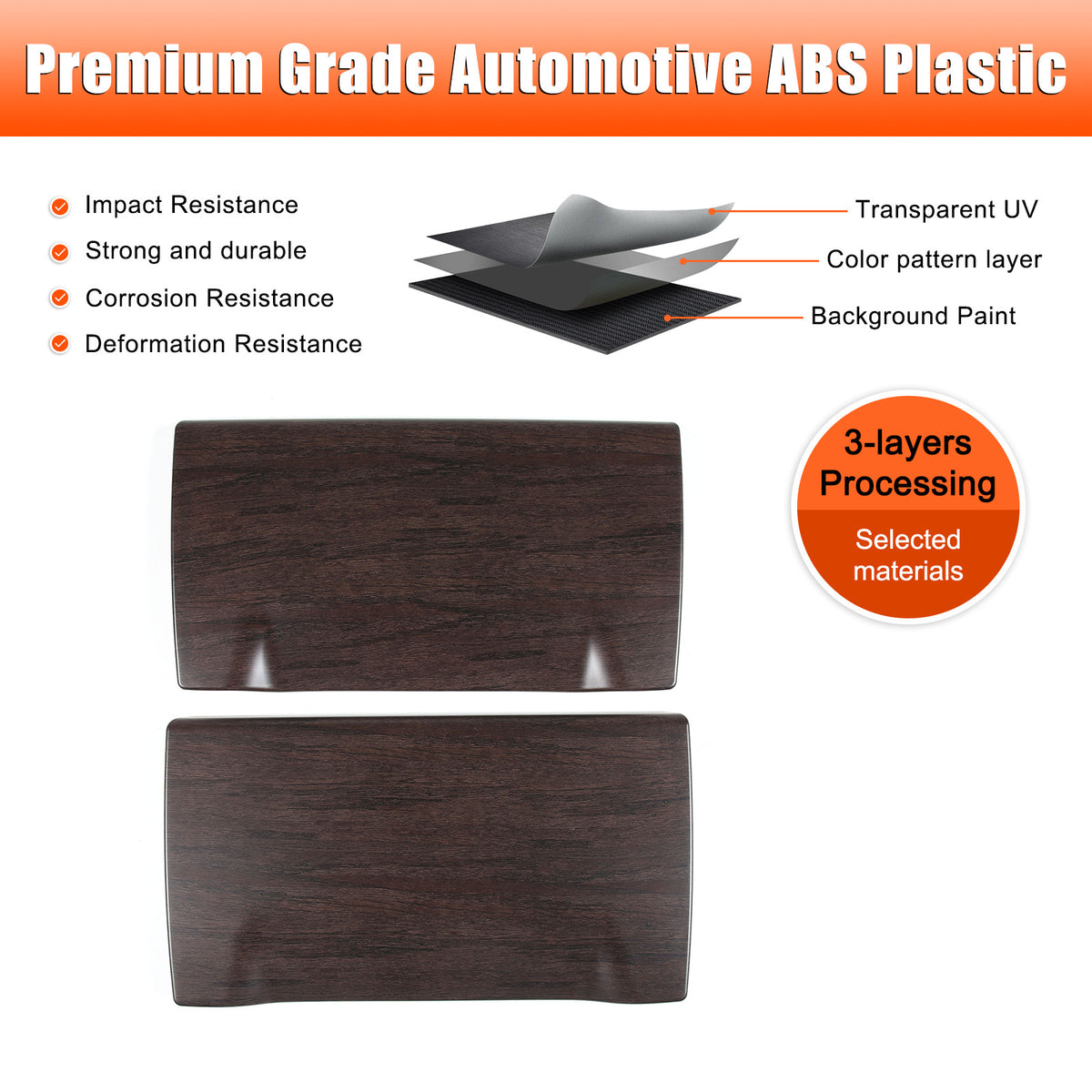 Grain ABS Seat Back Anti-kick Panel Trim Cover For LR Range Rover 2023-2024 11