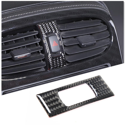 For Corvette C6 05-13 Soft Carbon Fiber Interior Center Console Trim Cover Set 8