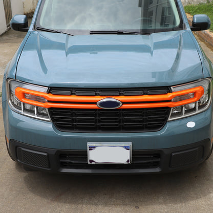 Orange Front Bumper Grille Grill Cover Moulding Trim For Ford Maverick 2022 US 5