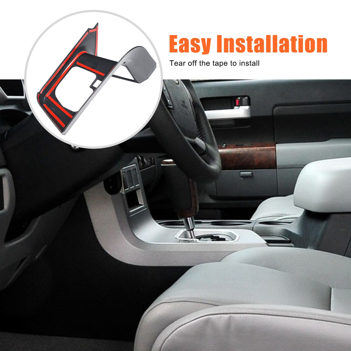Glossy Piano Black Center Gear Shift Trim For Toyota Tundra/Sequoia 2007-2013 US 21