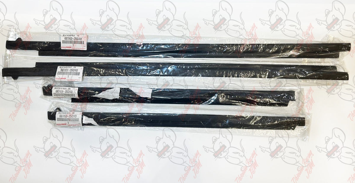 Toyota Genuine 4Runner 96-02 Door Belt Molding Set of 4 Front Rear Left Right 5