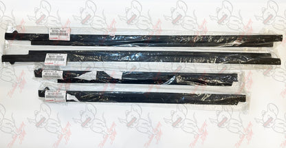 Toyota Genuine 4Runner 96-02 Door Belt Molding Set of 4 Front Rear Left Right 5