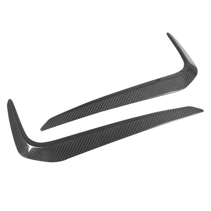 Real Carbon Fiber Front Fog Light Lamp Strip Trim For BMW 5 Series G30 2018-2020 8