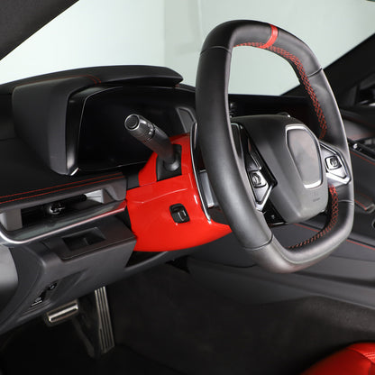 Red Full Interior Set Dash Panel Decor Cover Trim Kit For Corvette C8 2020-25 - Variants 1-5 62