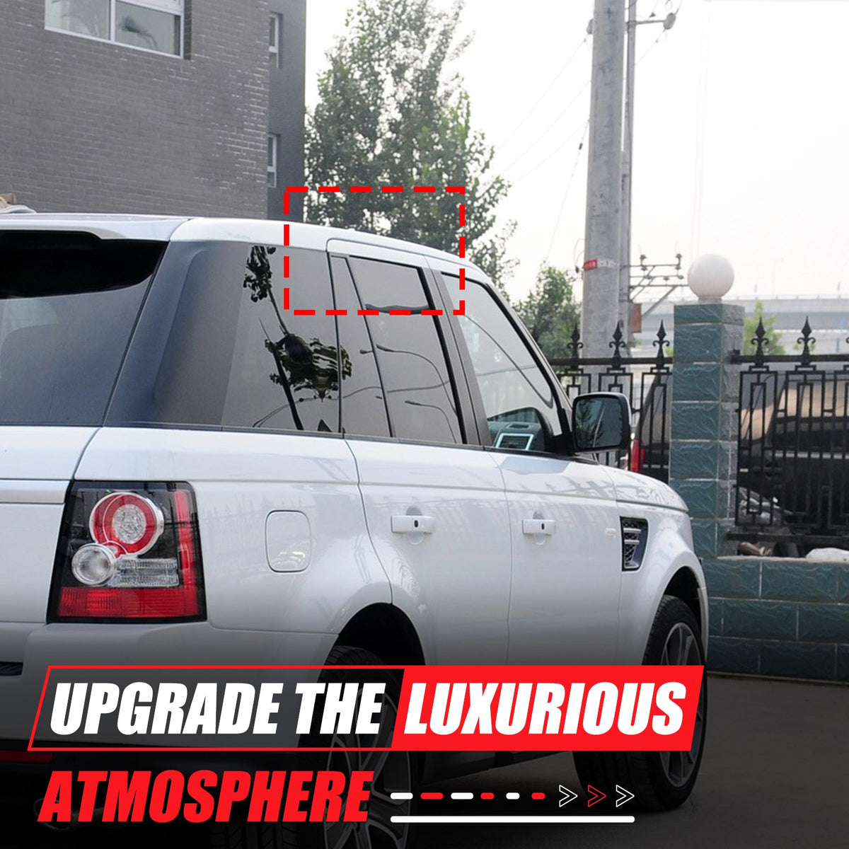 Rear Door Window Louver Air Vent Panel Trim For LR Range Rover Sport L320 05-13 16