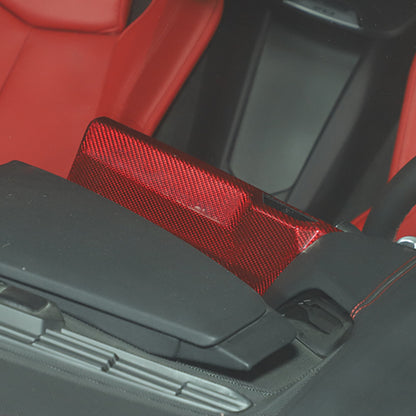 Red Real Carbon Fiber Full Interior Set Decor Trim Kit for Corvette C8 20-25 - Styles 21-25 45
