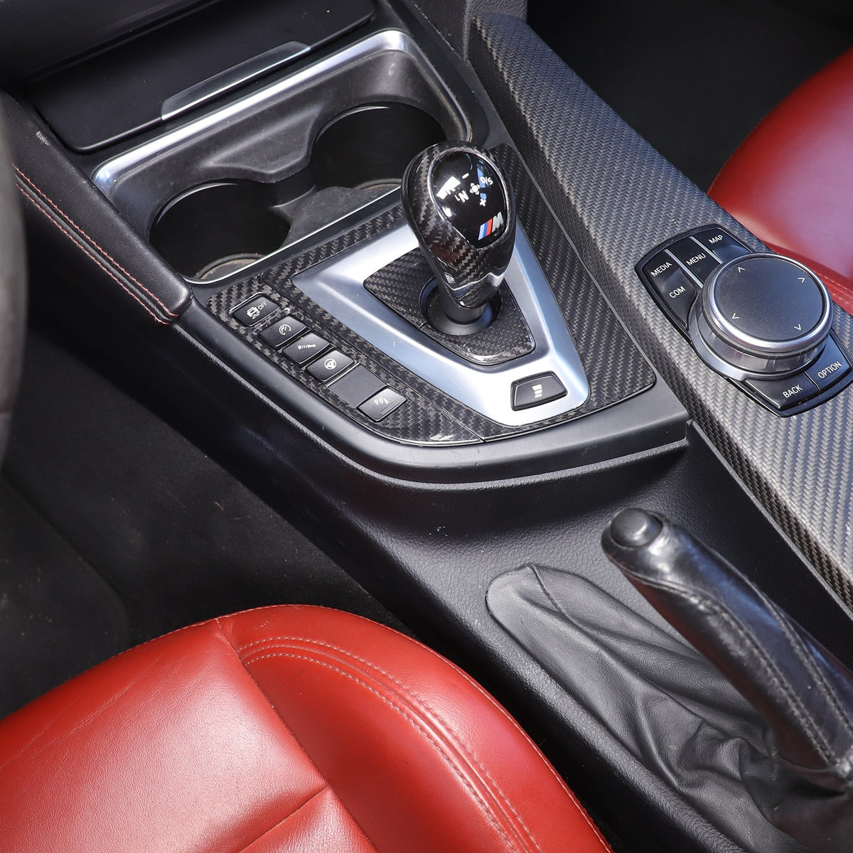 Real Carbon Fiber Center Console Panel Trim Set For BMW M3/M4 F80/F82 2014-2019 21