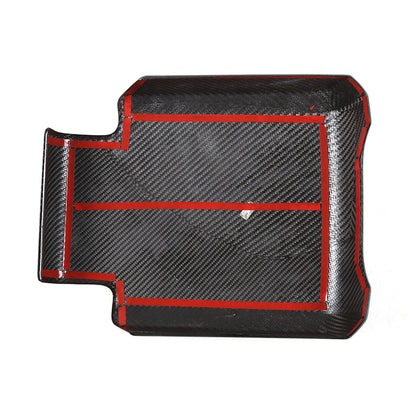 Real Carbon Fiber Center Console Armrest Box Cover For LR Defender 90 110 20-24 15