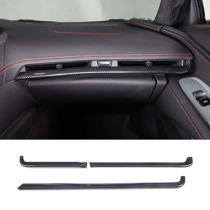 Carbon Fiber ABS Interior Full Decor Cover Trim Kit For Corvette C8 2020-2025 - Styles 1-5 52