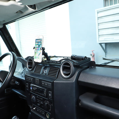 Dashboard Phone Holder Mount Bracket Storage Box For LR Defender L316 04-18 1
