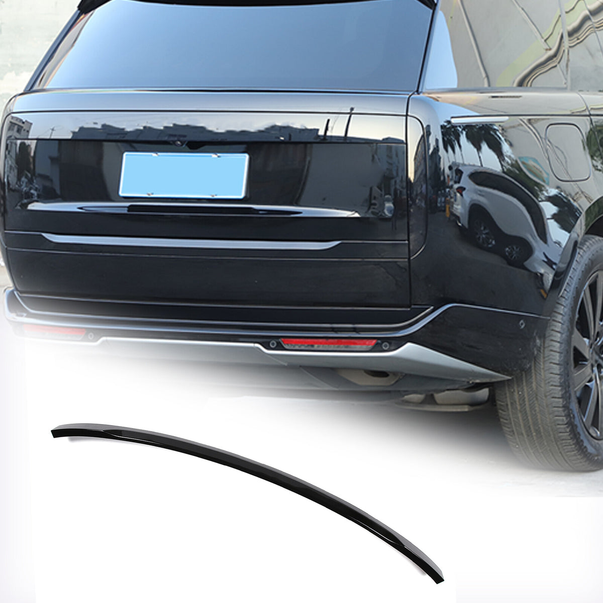 Glossy Black ABS Tailgate Trunk Handle Cover Trim For Range Rover Vogue 2023-24 20