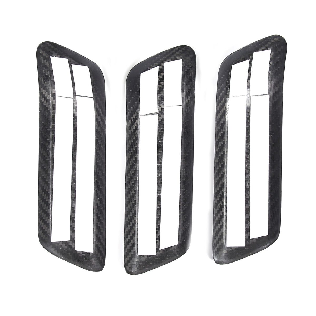 Matte Real Carbon Interior Door Handle Cover Trim For LR Defender 110 2020-23 19