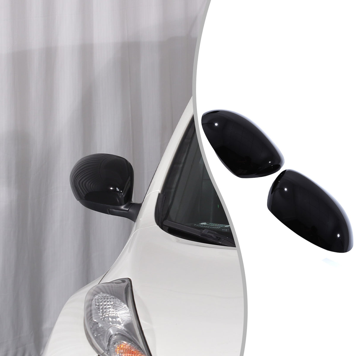 Piano Black ABS Full Wrap Exterior Side Mirror Cover For Nissan Juke 2010-2014 22