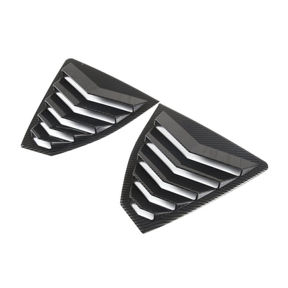 ABS Carbon Fiber Rear Window Louvers Shutter Blinds Trim For Subaru WRX VB 22-24 14