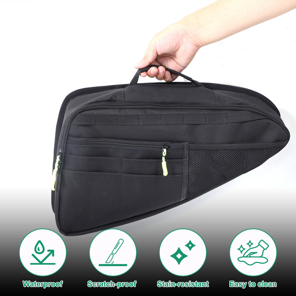 Car Trunk Right Side Window Storage Bag Tool Bag For Toyota Grand Highlander 24+ 11