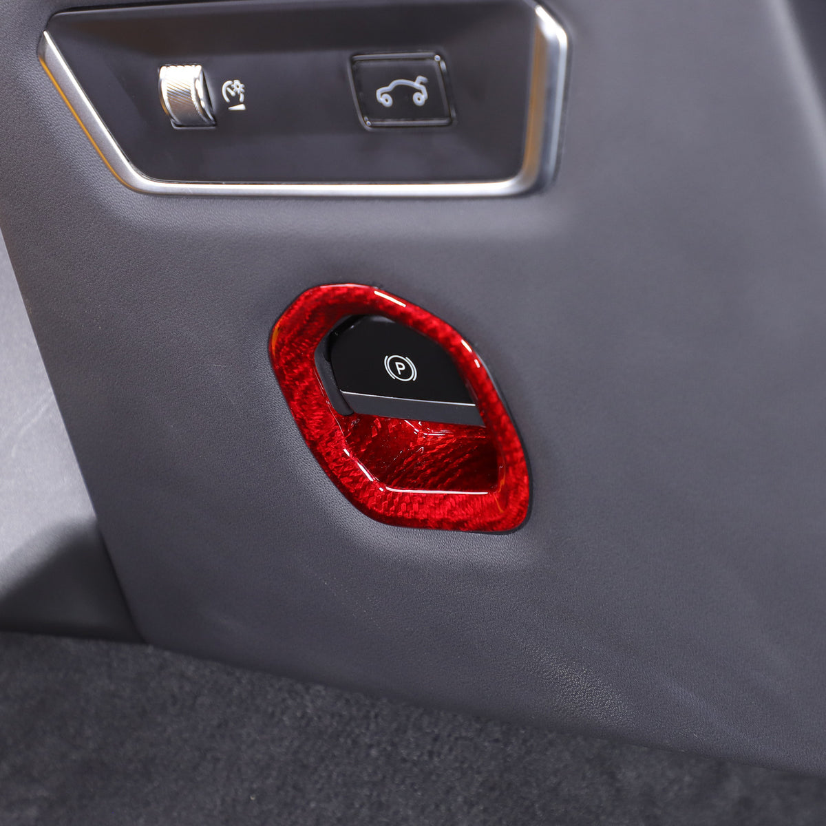 Red Real Carbon Electronic Handbrake Switch Cover Trim for Lotus EMIRA 21-25 18